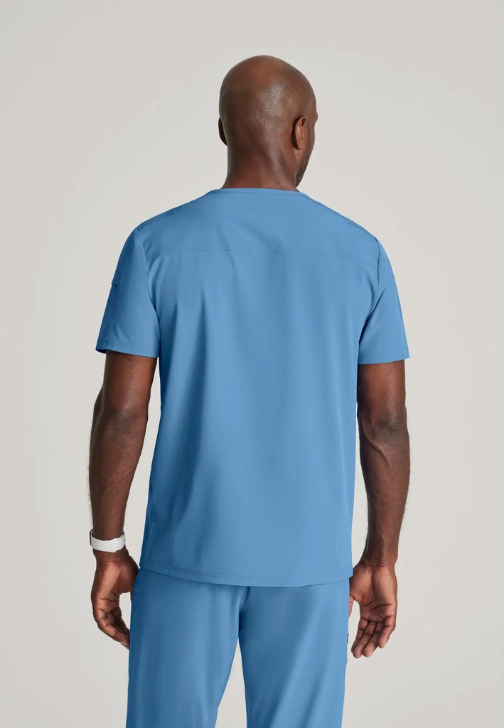 Barco Scrubs Men's Velocity Top Ceil Blue | scrub-supply.com