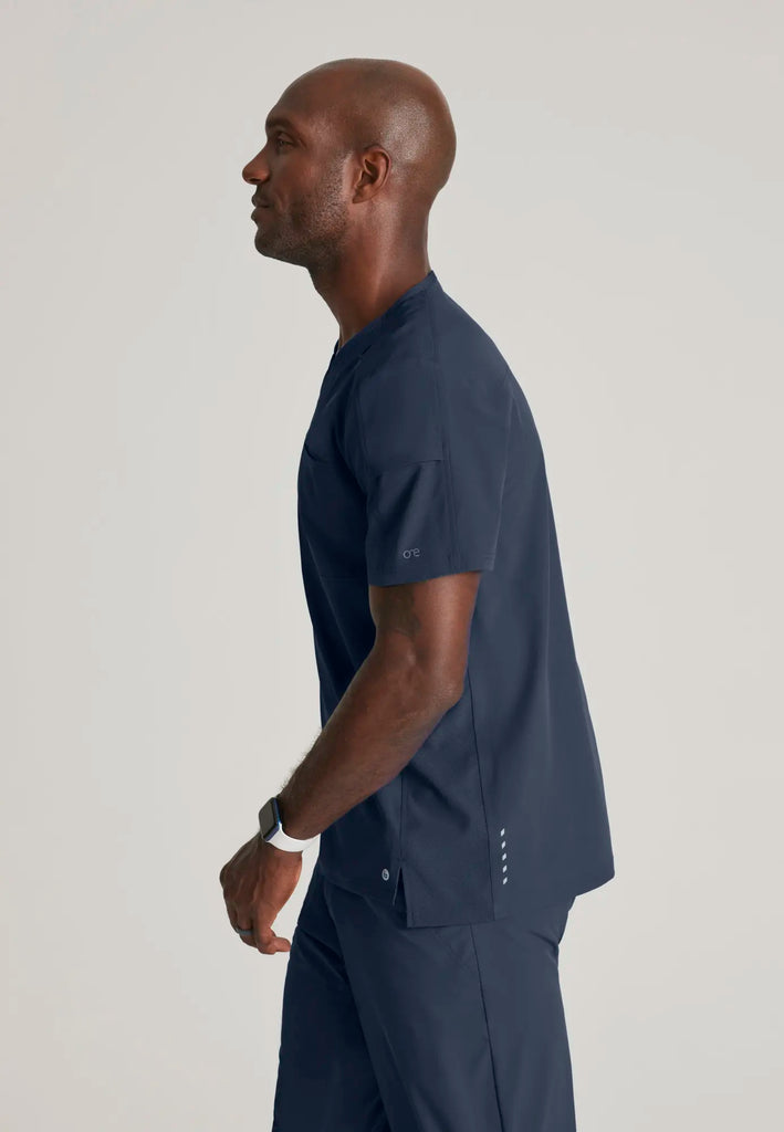 Barco Scrubs Men's Velocity Top Steel | scrub-supply.com