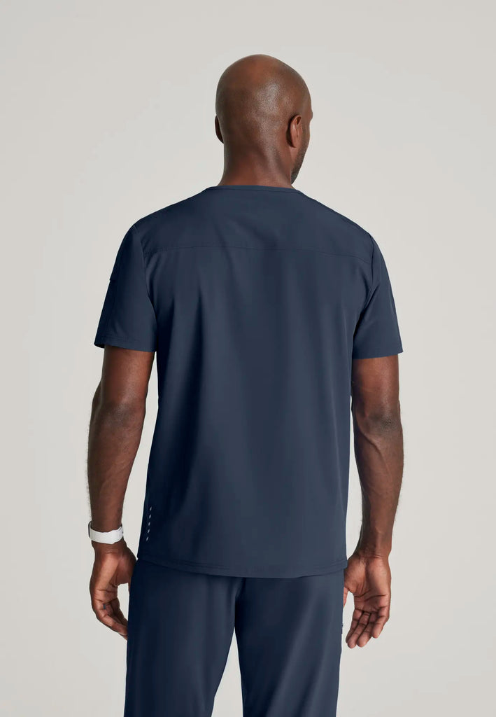 Barco Scrubs Men's Velocity Top Steel | scrub-supply.com