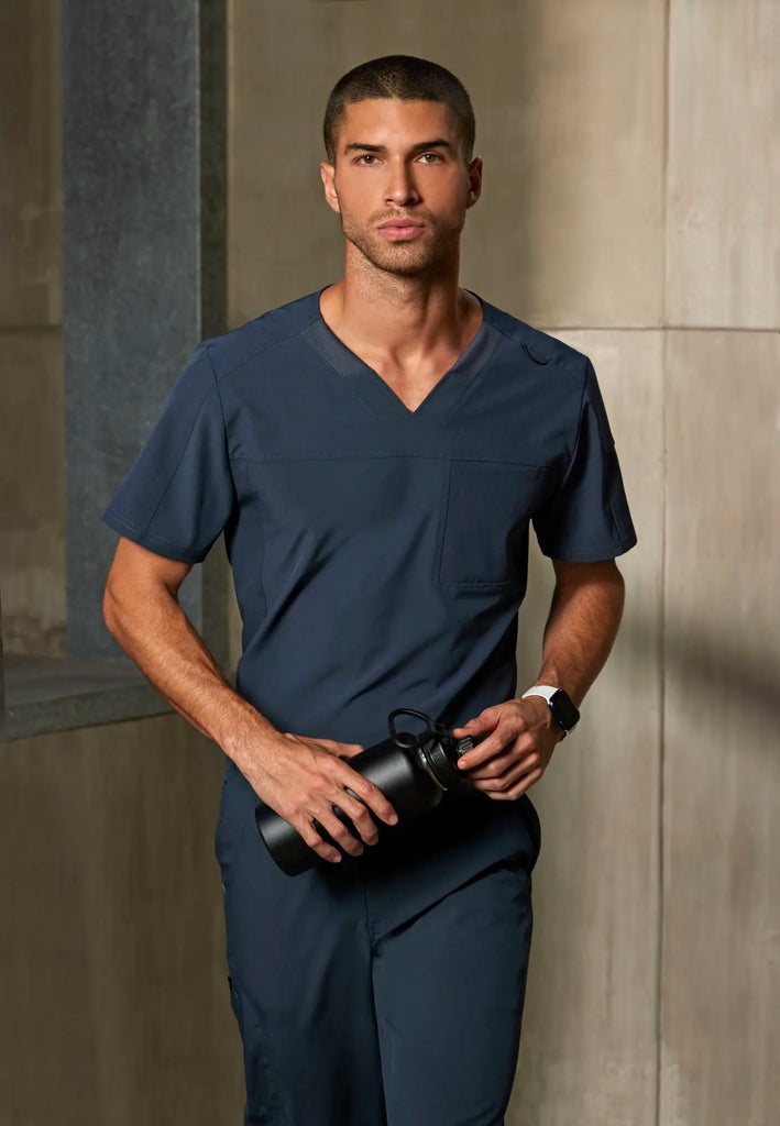 Barco Scrubs Men's Velocity Top Steel | scrub-supply.com