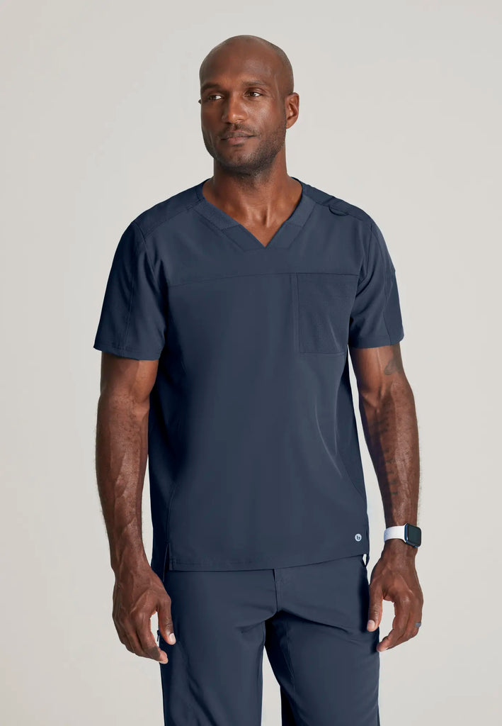 Barco Scrubs Men's Velocity Top Steel | scrub-supply.com