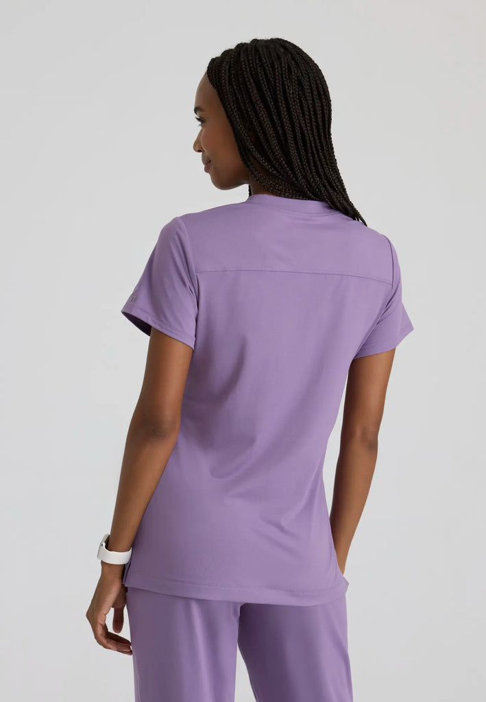 Barco Scrubs Women's Victory Knit Top Dusty Lavender | scrub-supply.com