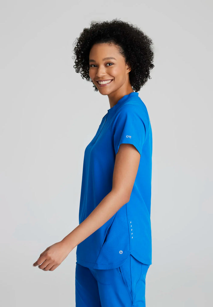 Barco Scrubs Women's Flux Top New Royal | scrub-supply.com