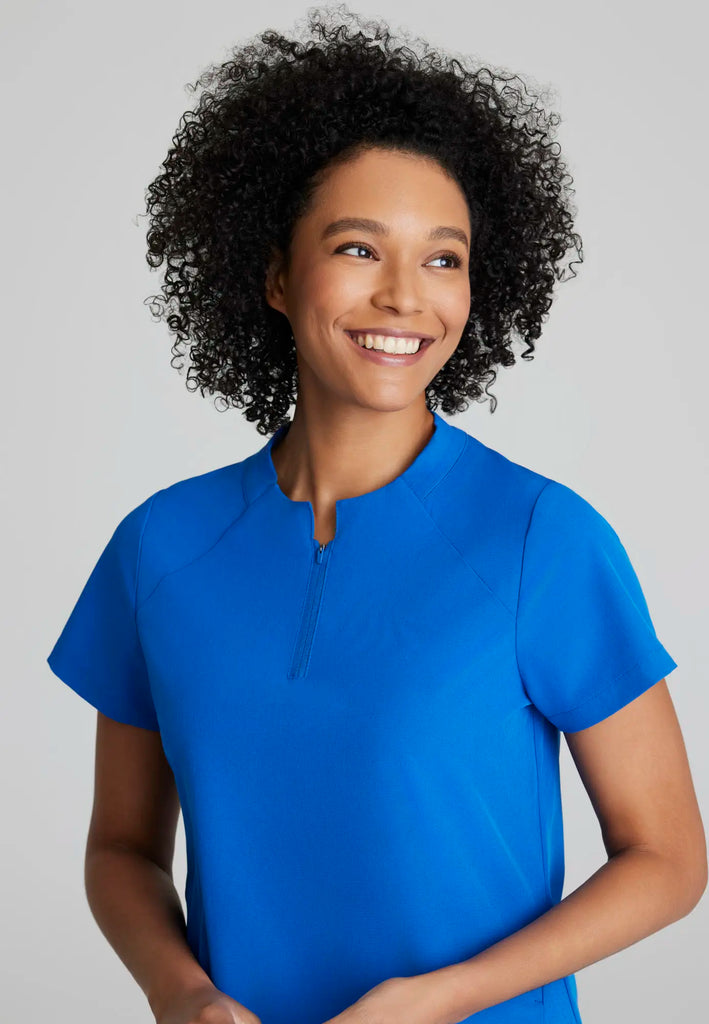 Barco Scrubs Women's Flux Top New Royal | scrub-supply.com