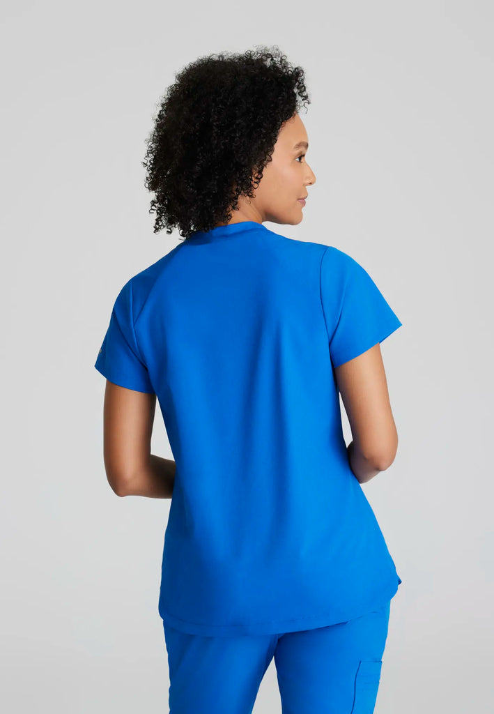 Barco Scrubs Women's Flux Top New Royal | scrub-supply.com