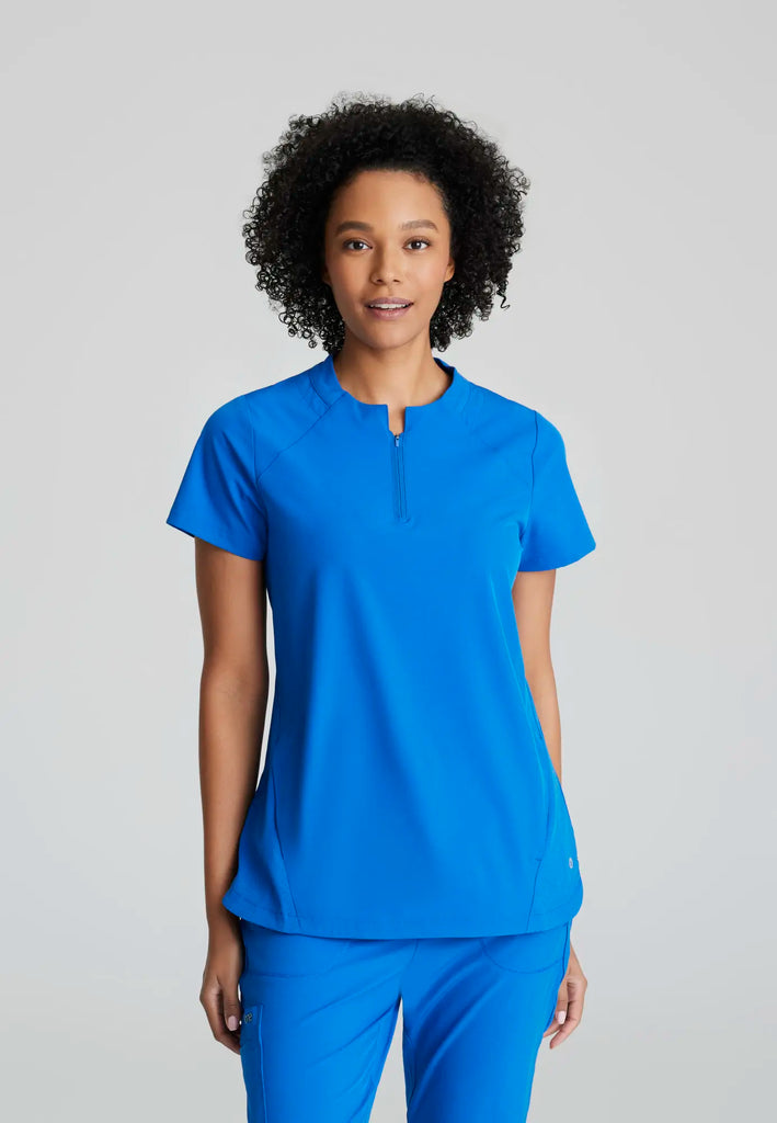 Barco Scrubs Women's Flux Top New Royal | scrub-supply.com