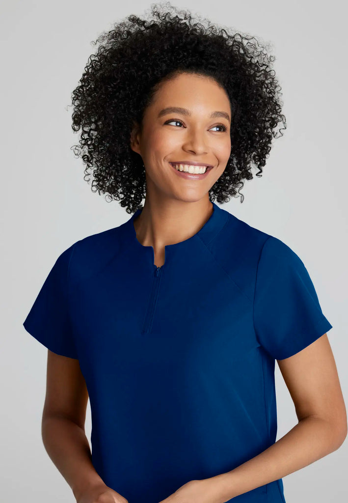 Barco Scrubs Women's Flux Top Indigo | scrub-supply.com