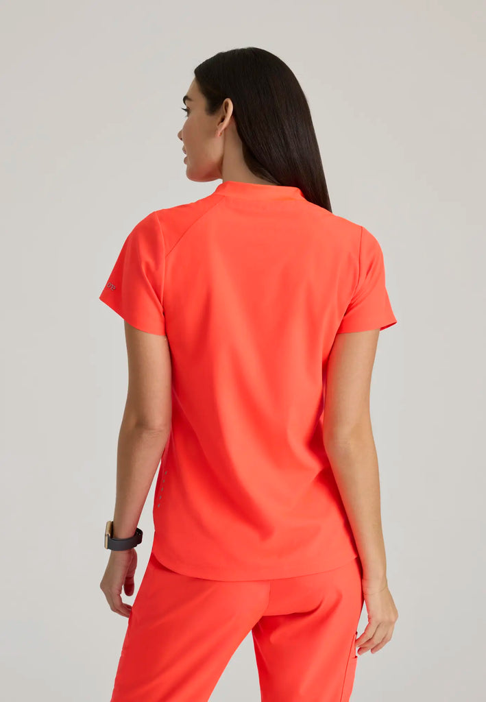 Barco Scrubs Women's Flux Top Neon Flame | scrub-supply.com