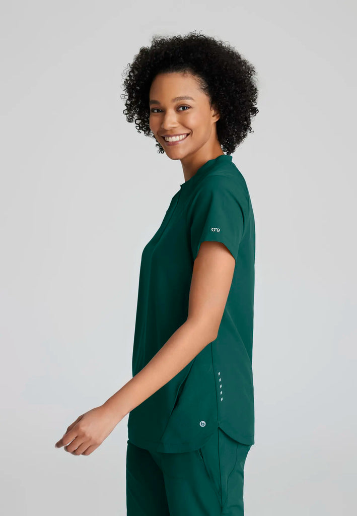 Barco Scrubs Women's Flux Top Hunter Green | scrub-supply.com