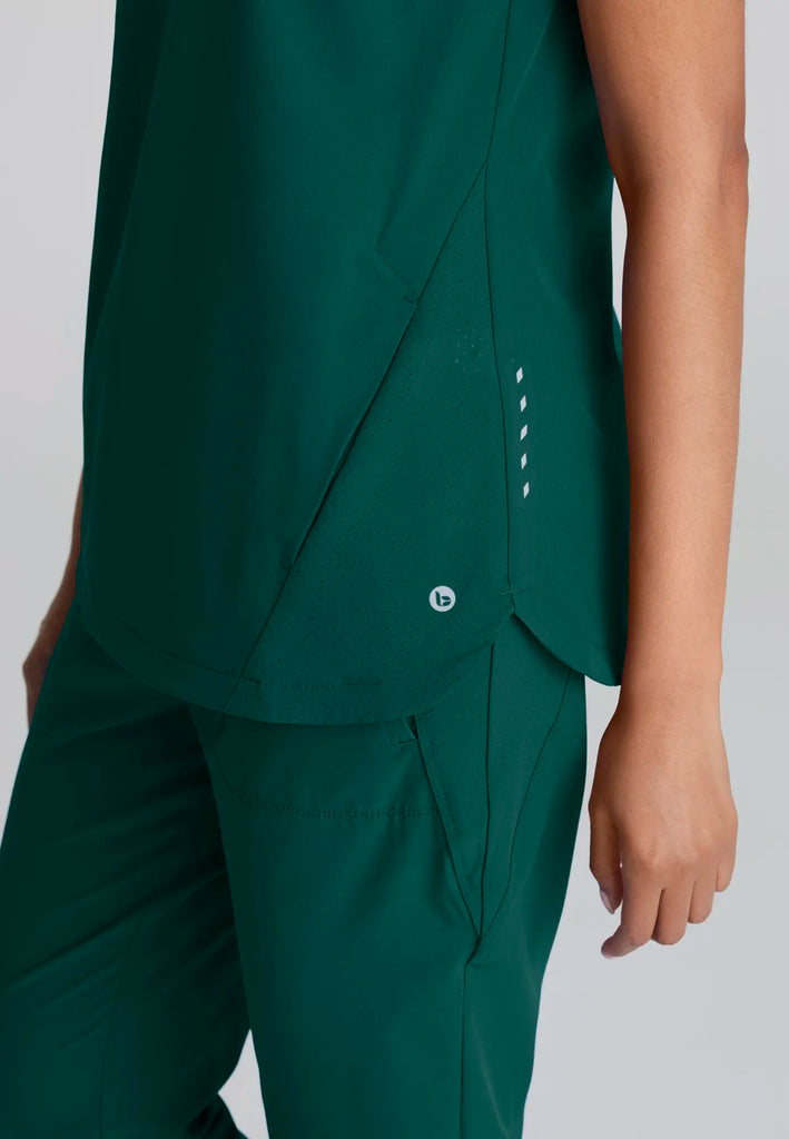 Barco Scrubs Women's Flux Top Hunter Green | scrub-supply.com