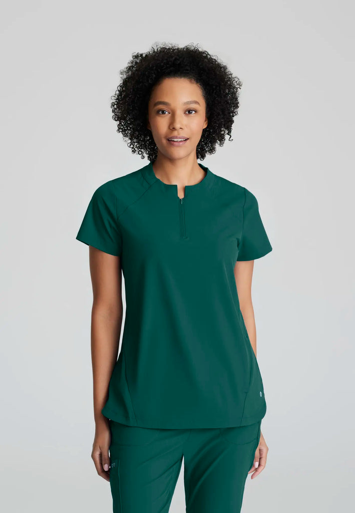 Barco Scrubs Women's Flux Top Hunter Green | scrub-supply.com