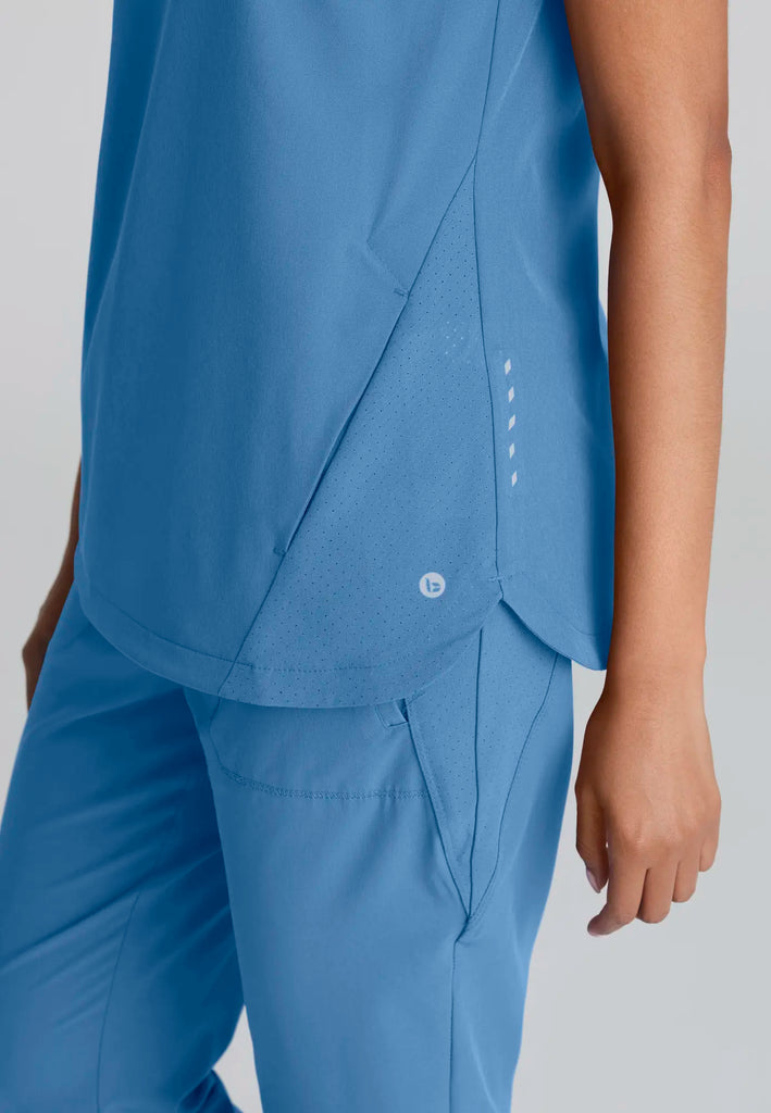 Barco Scrubs Women's Flux Top Ceil Blue | scrub-supply.com