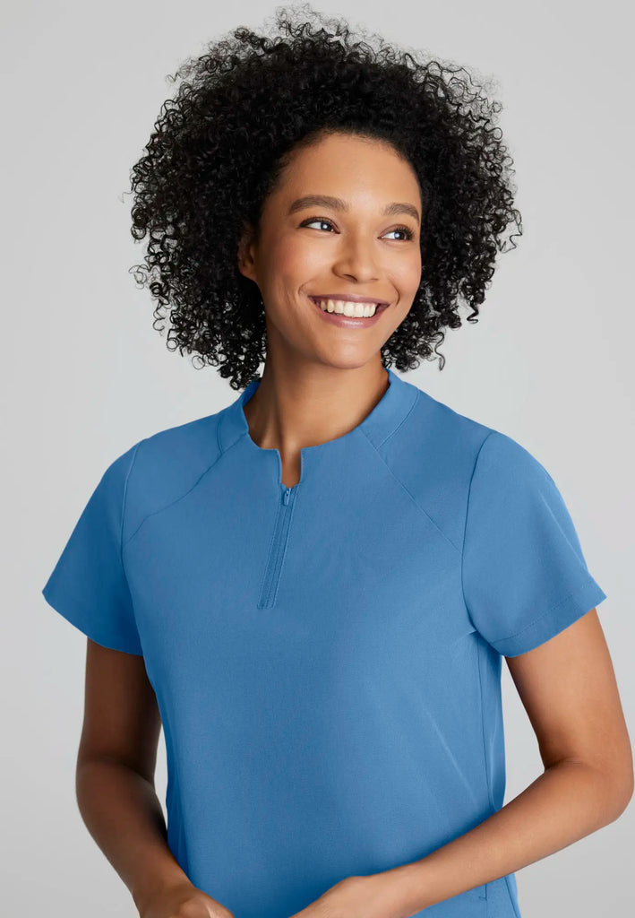 Barco Scrubs Women's Flux Top Ceil Blue | scrub-supply.com