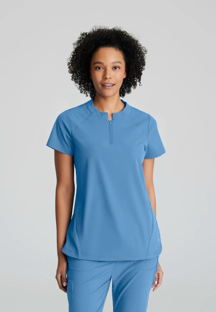 Barco Scrubs Women's Flux Top Ceil Blue | scrub-supply.com