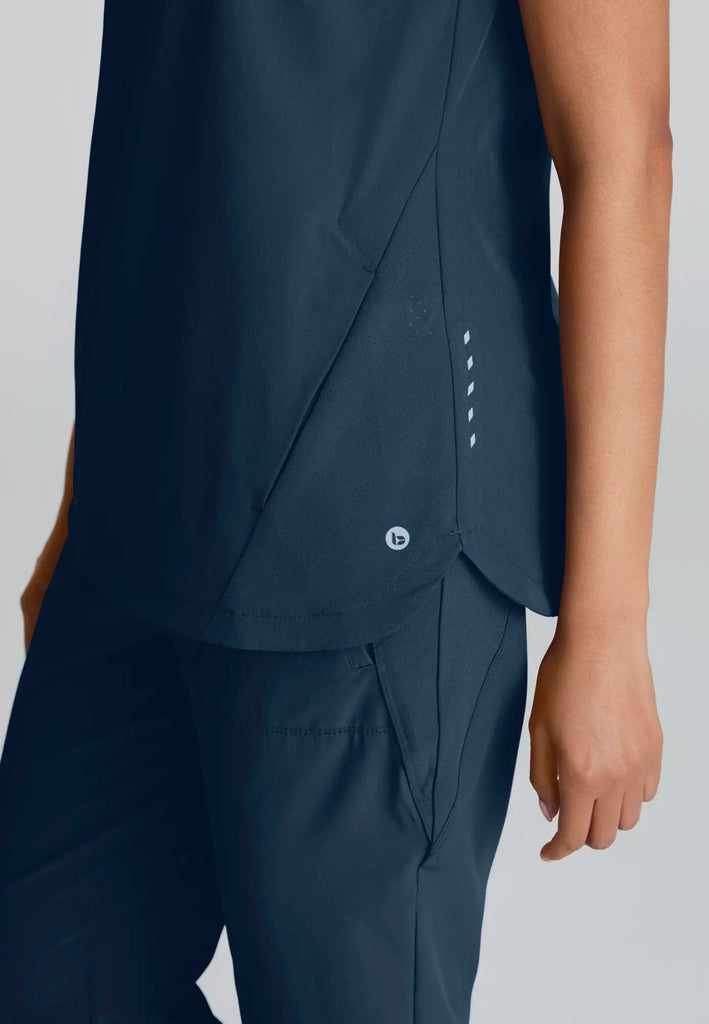 Barco Scrubs Women's Flux Top Steel | scrub-supply.com