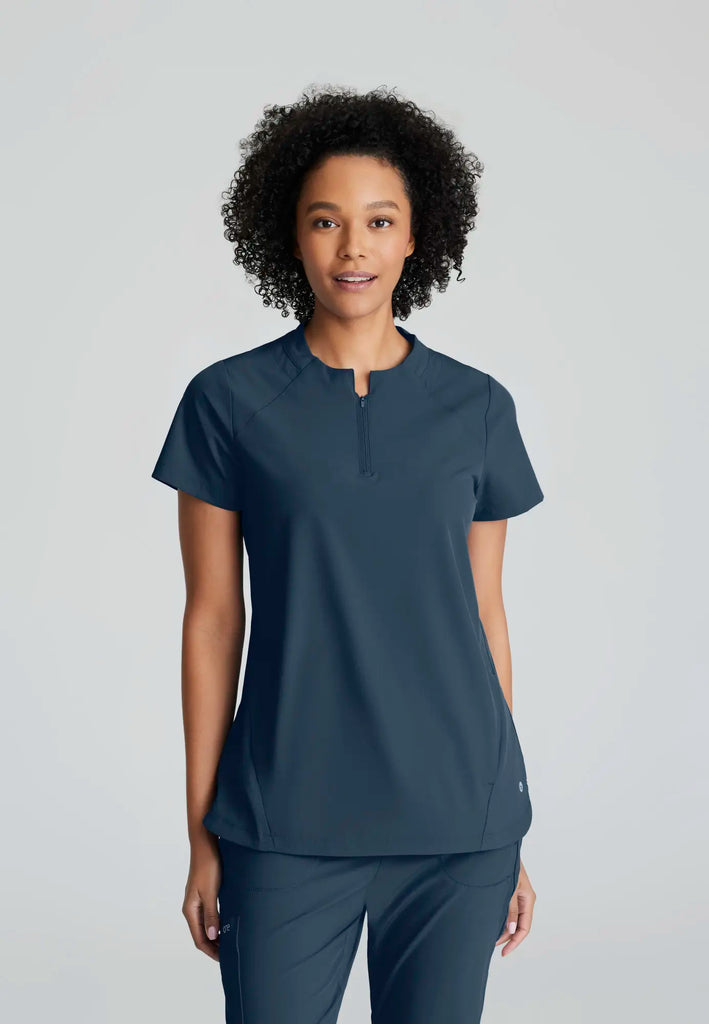 Barco Scrubs Women's Flux Top Steel | scrub-supply.com