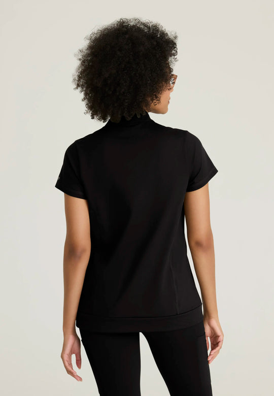 Barco Scrubs Women's Vigor Top Black | scrub-supply.com
