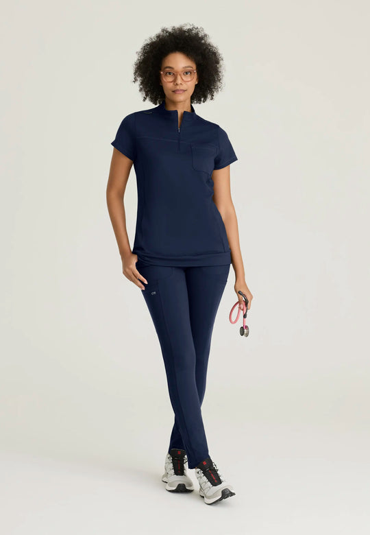 Barco Scrubs Women's Vigor Top Indigo | scrub-supply.com