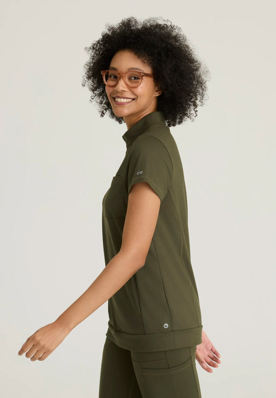 Barco Scrubs Women's Vigor Top Olive | scrub-supply.com