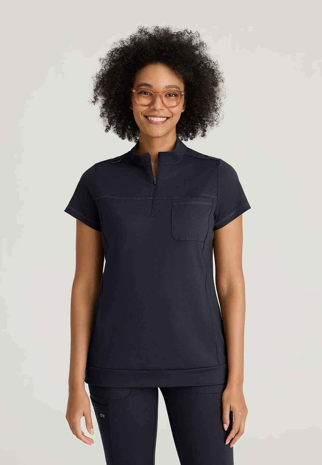 Barco Scrubs Women's Vigor Top Steel | scrub-supply.com