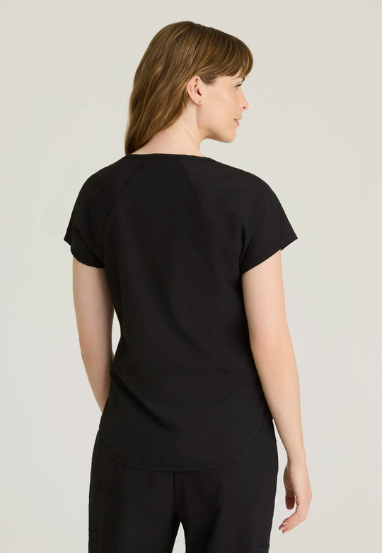 Barco Scrubs Women's Swing Tuck-in Top Black | scrub-supply.com