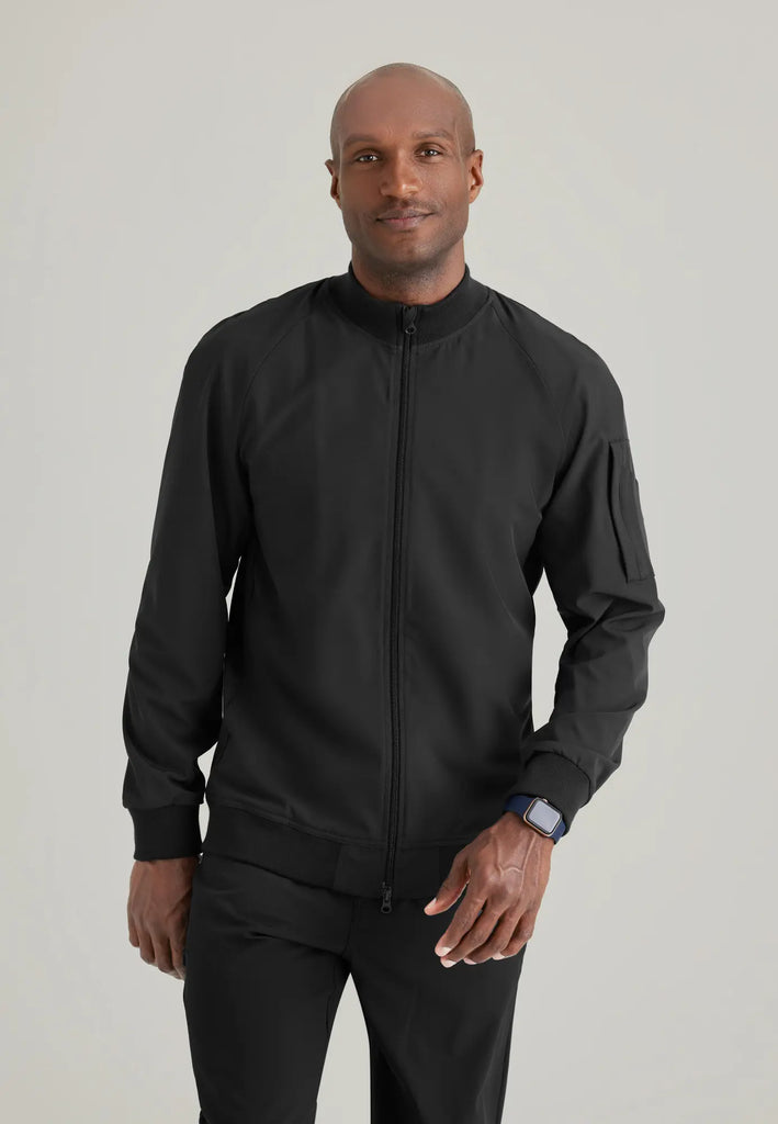 Barco Scrubs Men's Amplify Warmup Black | scrub-supply.com