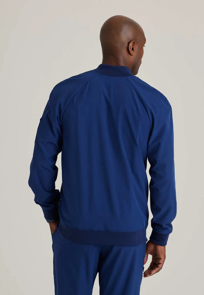 Barco Scrubs Men's Amplify Warmup Indigo | scrub-supply.com