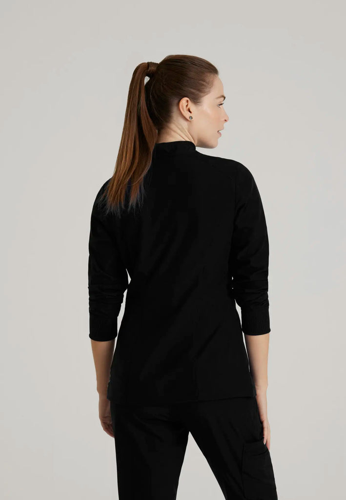 Barco Scrubs Women's Venture Warm-Up Black | scrub-supply.com