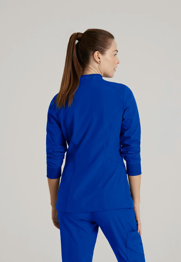 Barco Scrubs Women's Venture Warm-Up Cobalt | scrub-supply.com