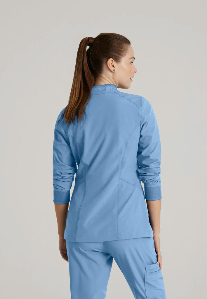 Barco Scrubs Women's Venture Warm-Up Ceil Blue | scrub-supply.com