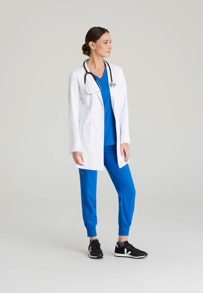 Barco Scrubs Women's Merit Lab Coat White | scrub-supply.com