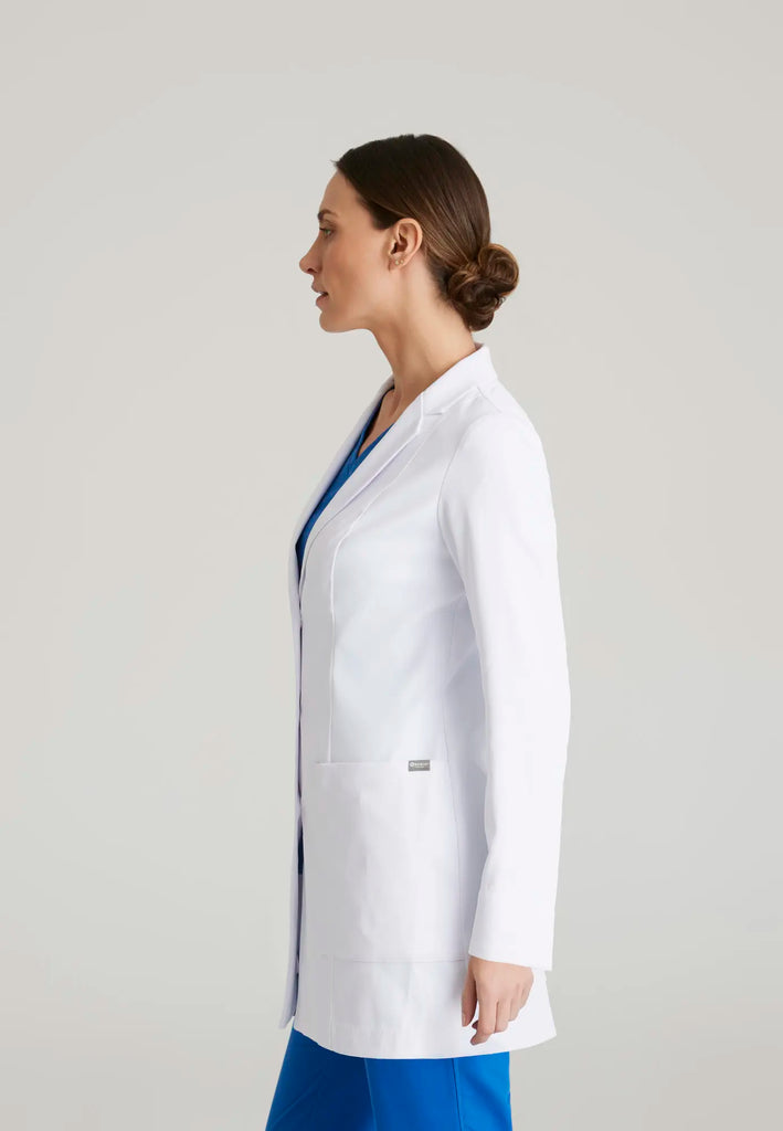 Barco Scrubs Women's Merit Lab Coat White | scrub-supply.com