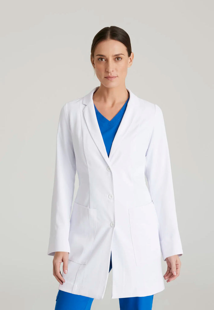 Barco Scrubs Women's Merit Lab Coat White | scrub-supply.com