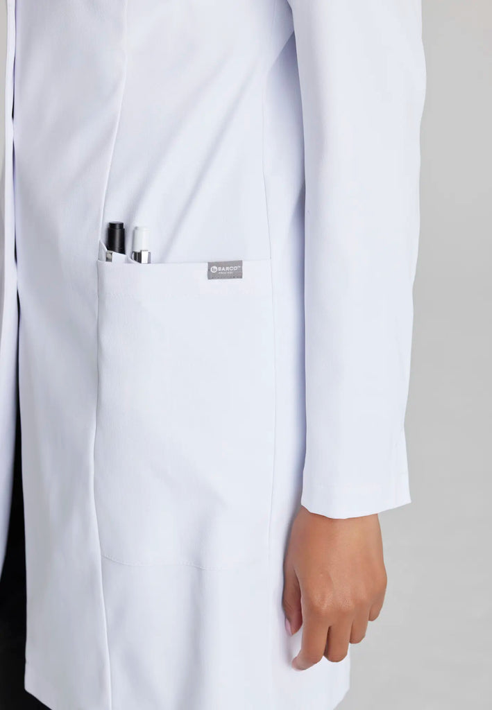 Barco Scrubs Women's Grace Lab Coat White | scrub-supply.com