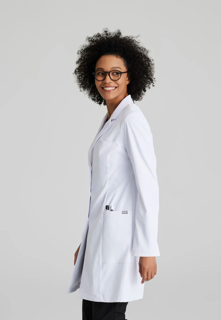 Barco Scrubs Women's Grace Lab Coat White | scrub-supply.com