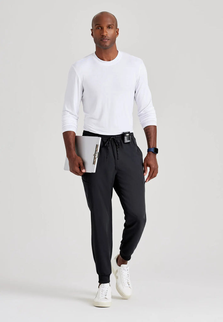 Barco Scrubs Men's Rally Jogger Black | scrub-supply.com