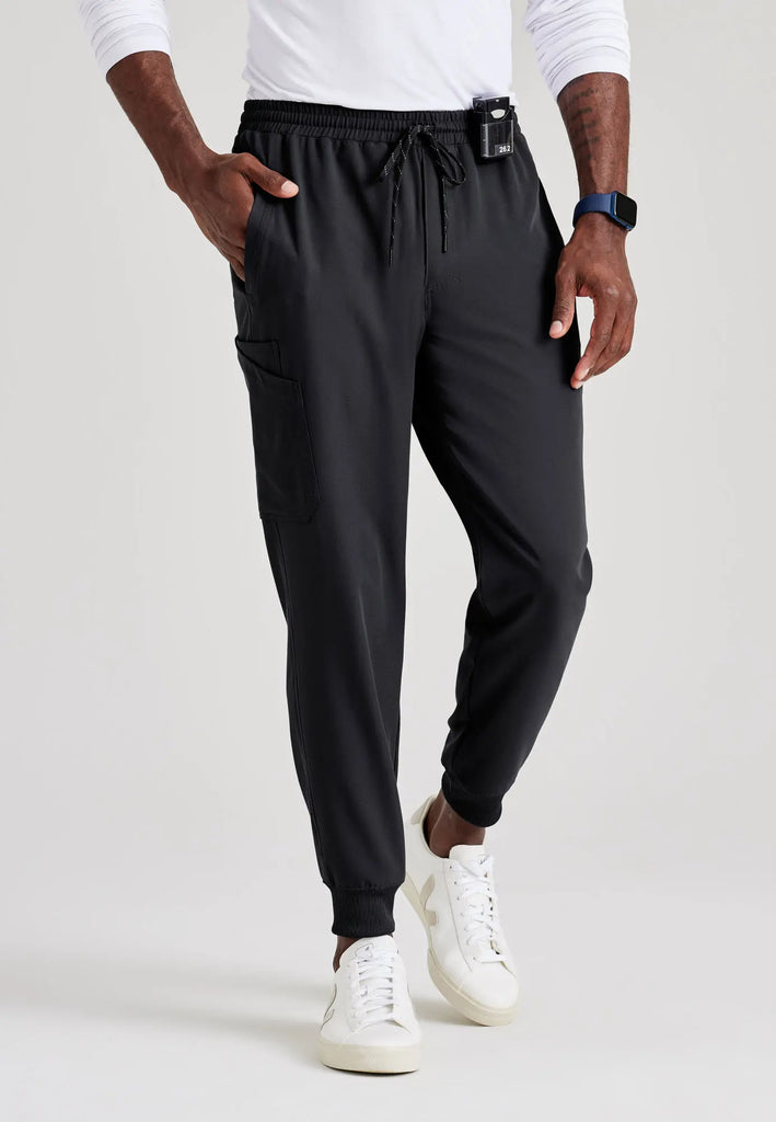 Barco Scrubs Men's Rally Jogger Black | scrub-supply.com