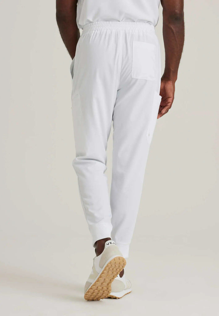 Barco Scrubs Men's Rally Jogger White | scrub-supply.com