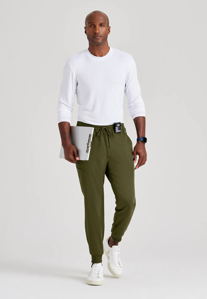 Barco Scrubs Men's Rally Jogger Olive | scrub-supply.com