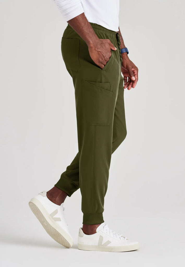 Barco Scrubs Men's Rally Jogger Olive | scrub-supply.com