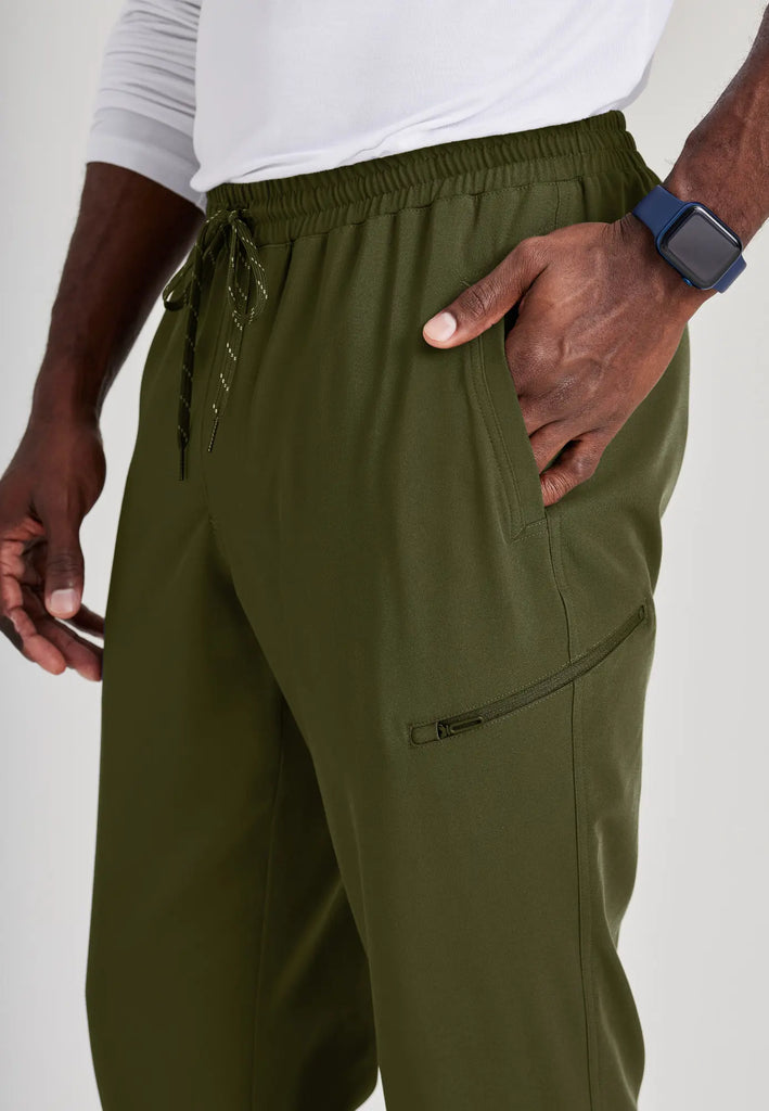 Barco Scrubs Men's Rally Jogger Olive | scrub-supply.com