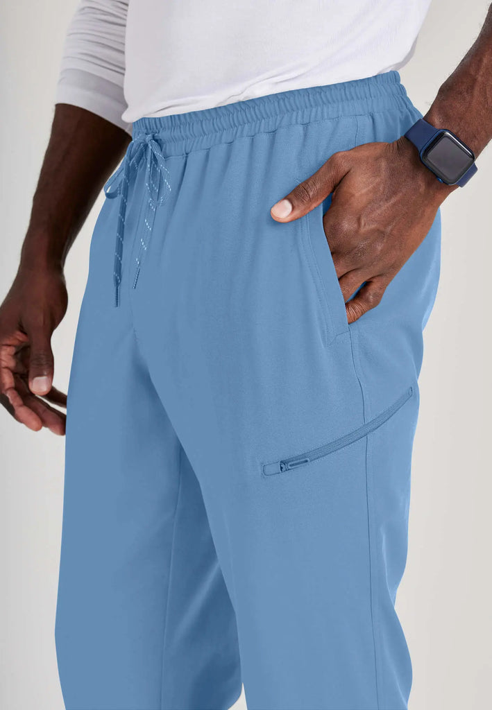 Barco Scrubs Men's Rally Jogger Ceil Blue | scrub-supply.com