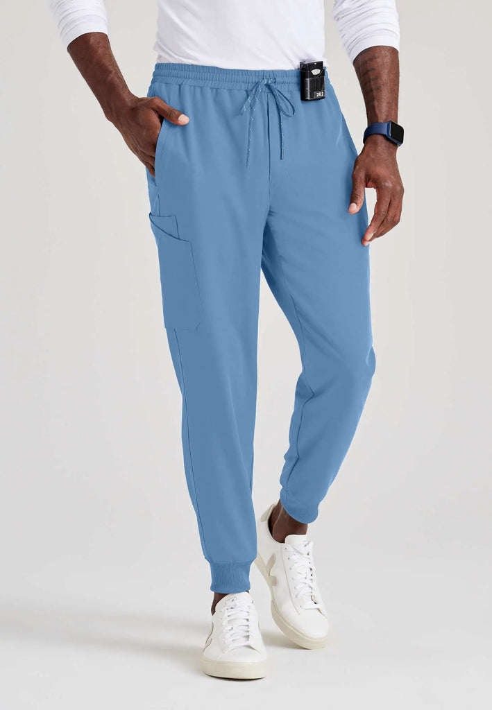 Barco Scrubs Men's Rally Jogger Ceil Blue | scrub-supply.com