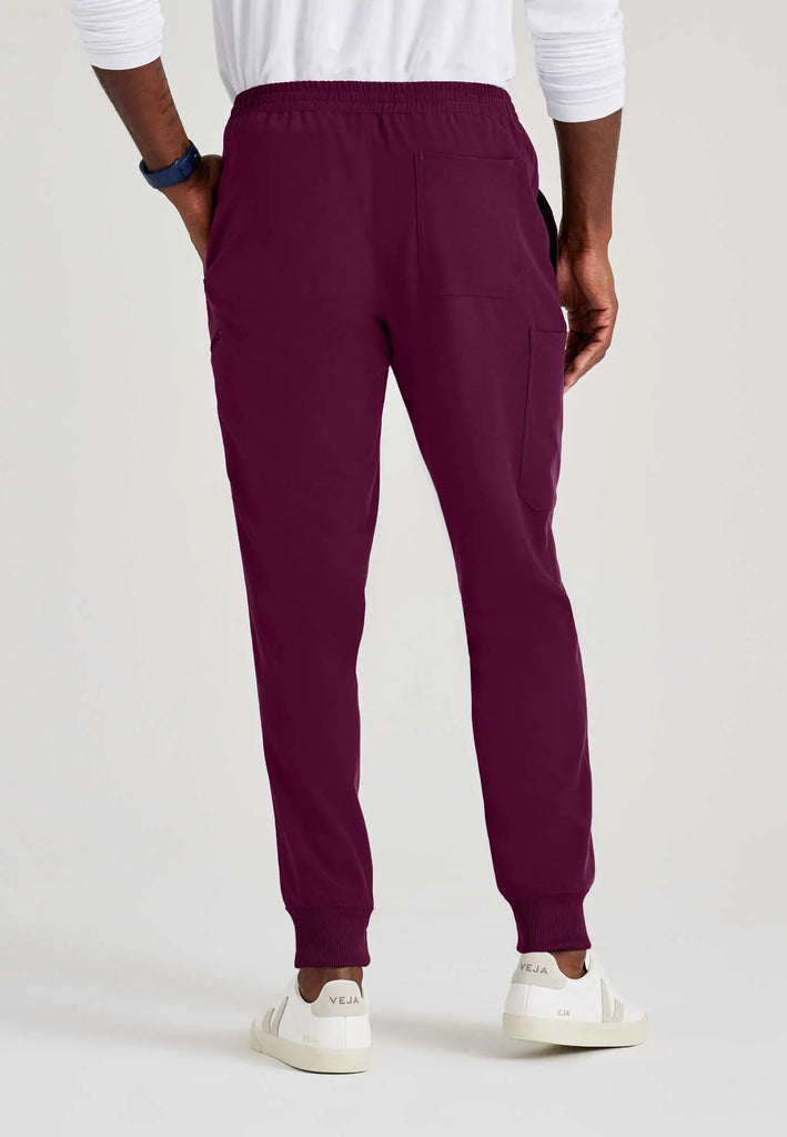 Barco Scrubs Men's Rally Jogger Wine | scrub-supply.com