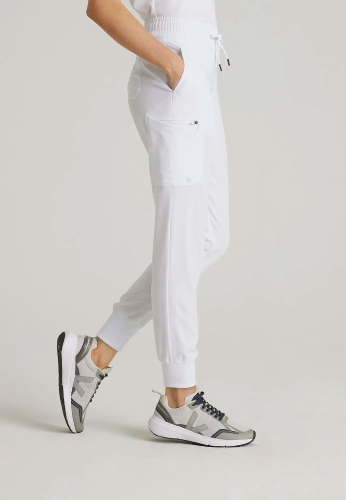 Barco Scrubs Women's Union Jogger White | scrub-supply.com