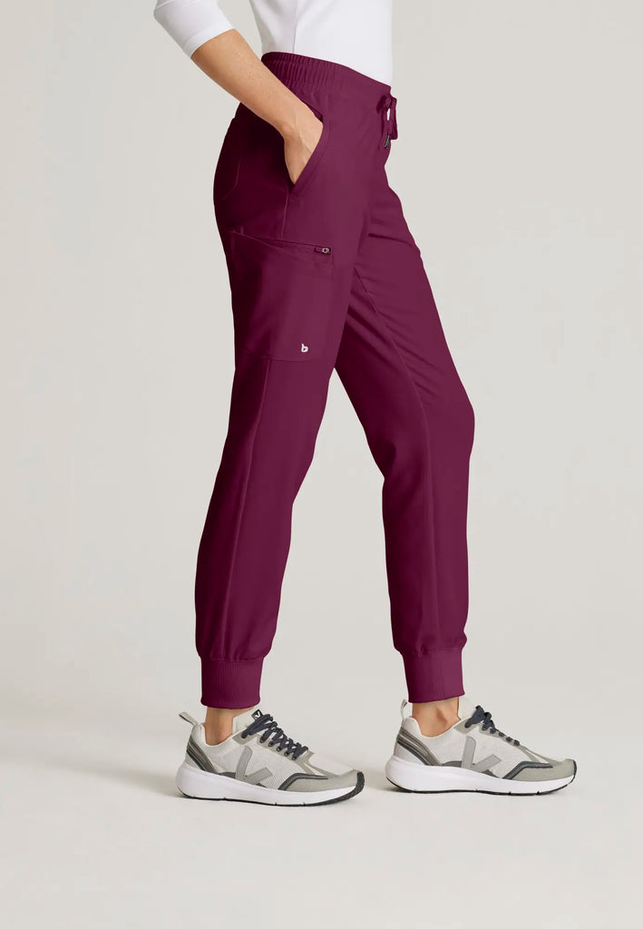 Barco Scrubs Women's Union Jogger Wine | scrub-supply.com