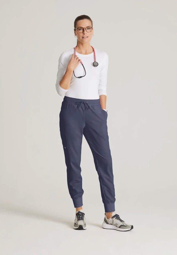 Barco Scrubs Women's Union Jogger Steel | scrub-supply.com