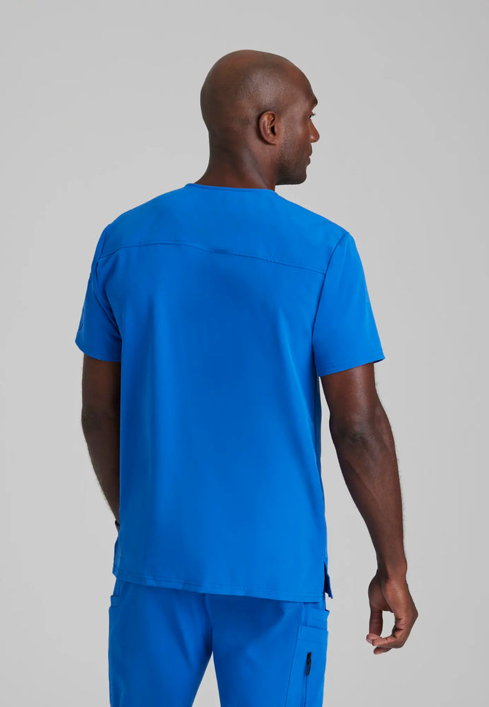 Barco Scrubs Men's Rally Top New Royal | scrub-supply.com