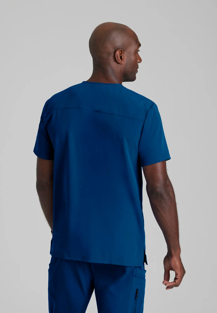 Barco Scrubs Men's Rally Top Indigo | scrub-supply.com