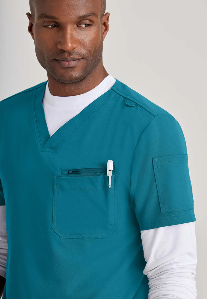 Barco Scrubs Men's Rally Top Bahama | scrub-supply.com